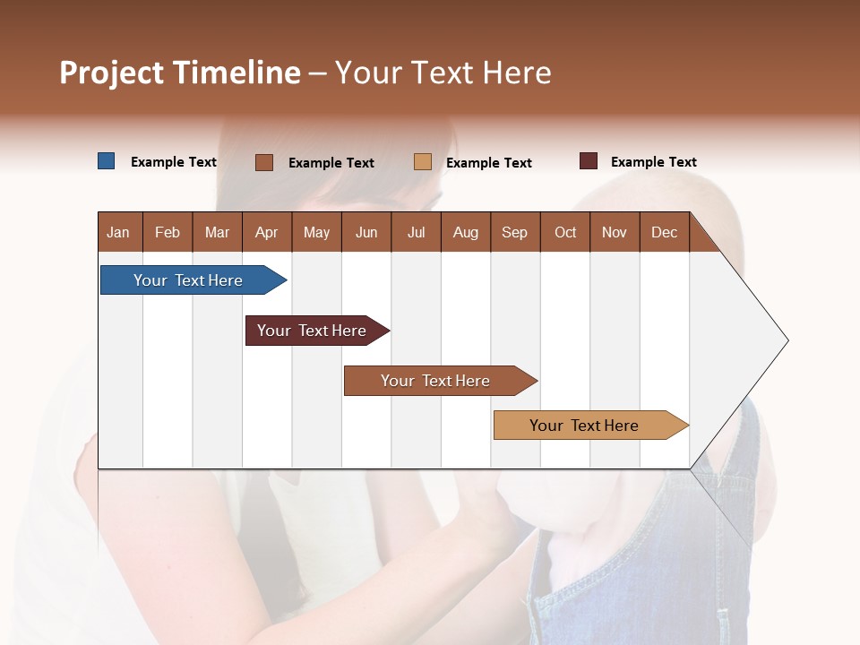 Looking Girl Holding PowerPoint Template