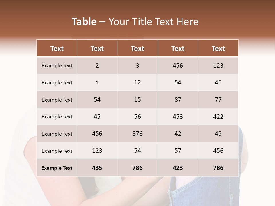 Looking Girl Holding PowerPoint Template