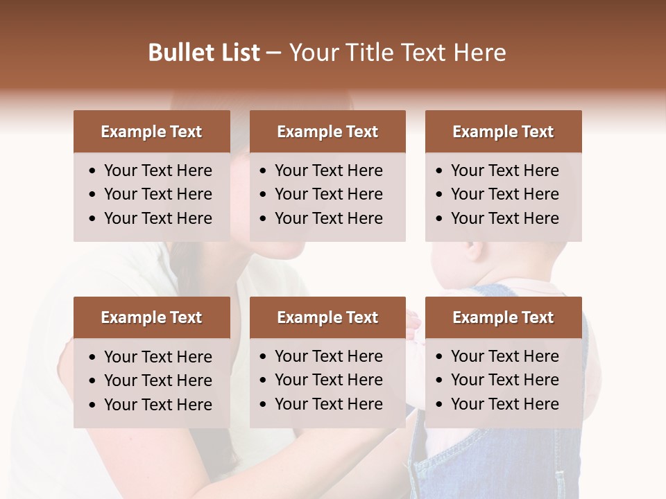 Looking Girl Holding PowerPoint Template