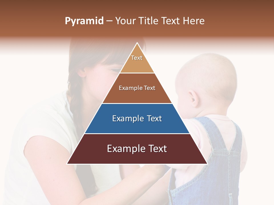 Looking Girl Holding PowerPoint Template