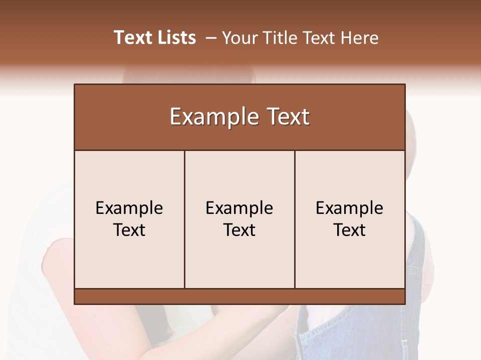 Looking Girl Holding PowerPoint Template