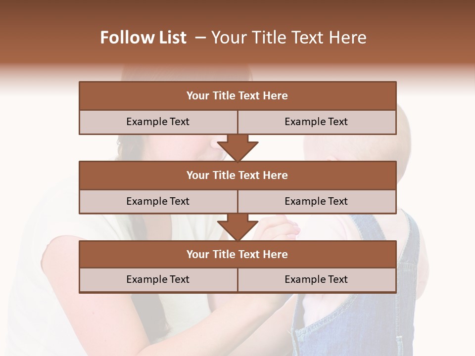 Looking Girl Holding PowerPoint Template