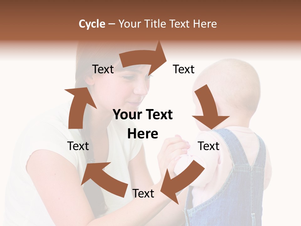 Looking Girl Holding PowerPoint Template