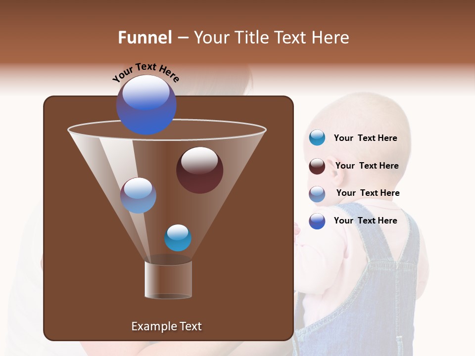 Looking Girl Holding PowerPoint Template