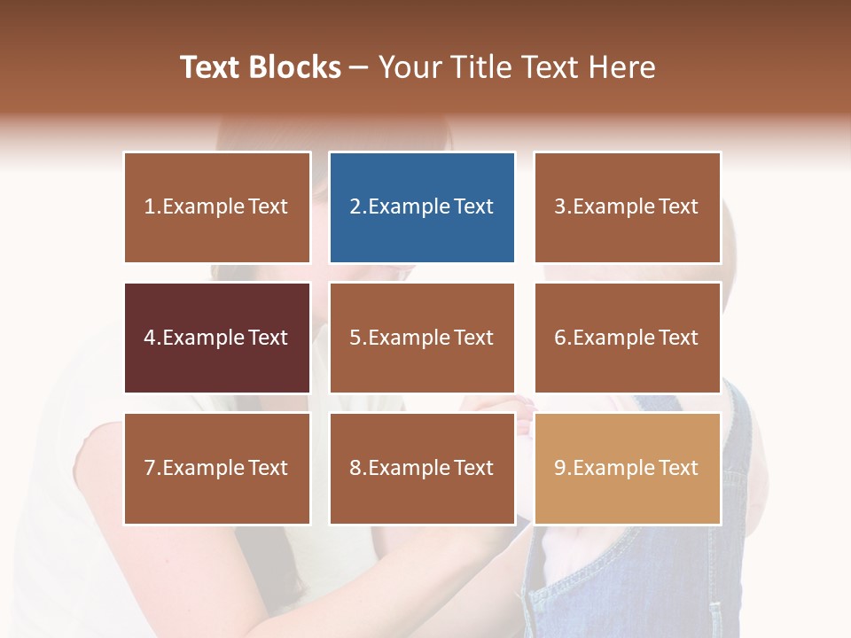 Looking Girl Holding PowerPoint Template