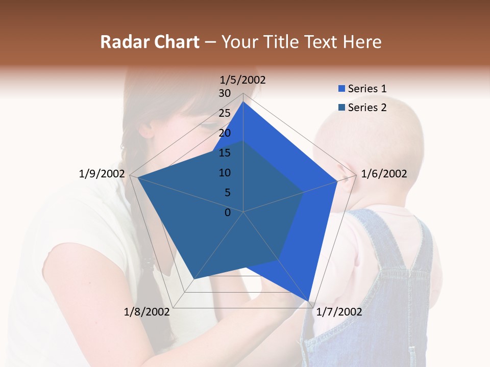 Looking Girl Holding PowerPoint Template