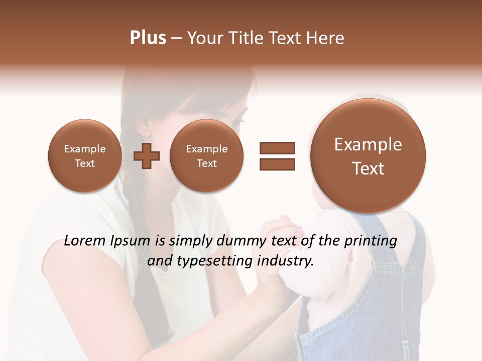 Looking Girl Holding PowerPoint Template