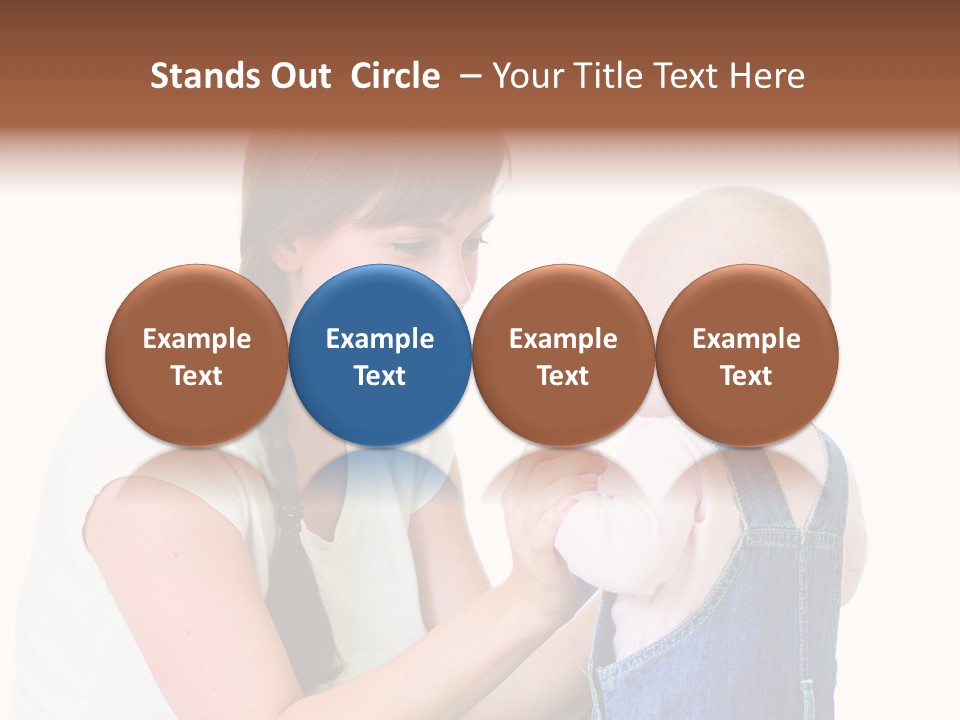 Looking Girl Holding PowerPoint Template