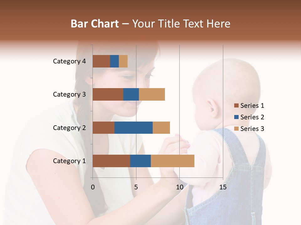 Looking Girl Holding PowerPoint Template