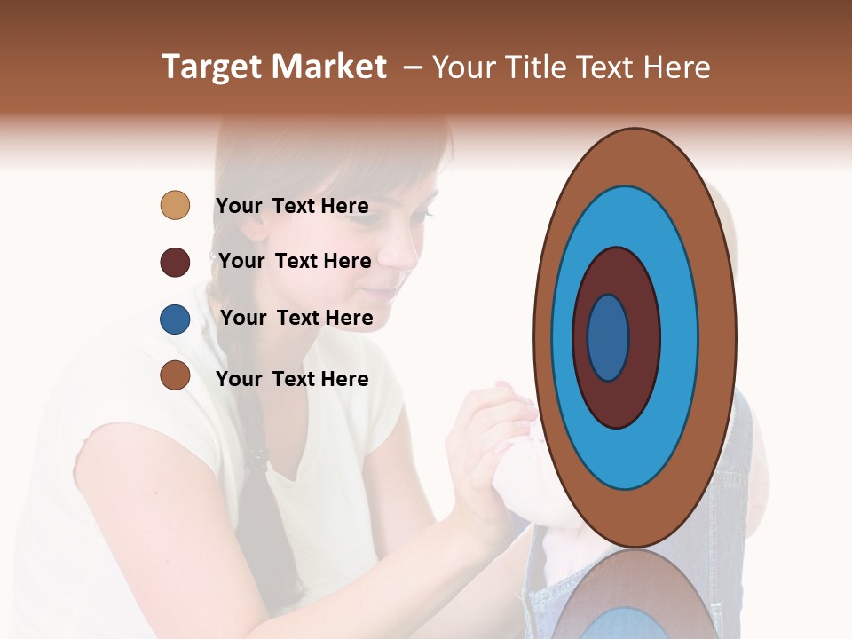 Looking Girl Holding PowerPoint Template