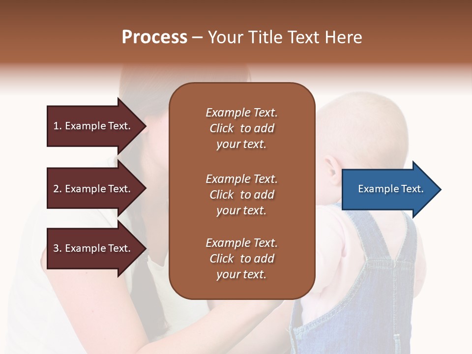 Looking Girl Holding PowerPoint Template