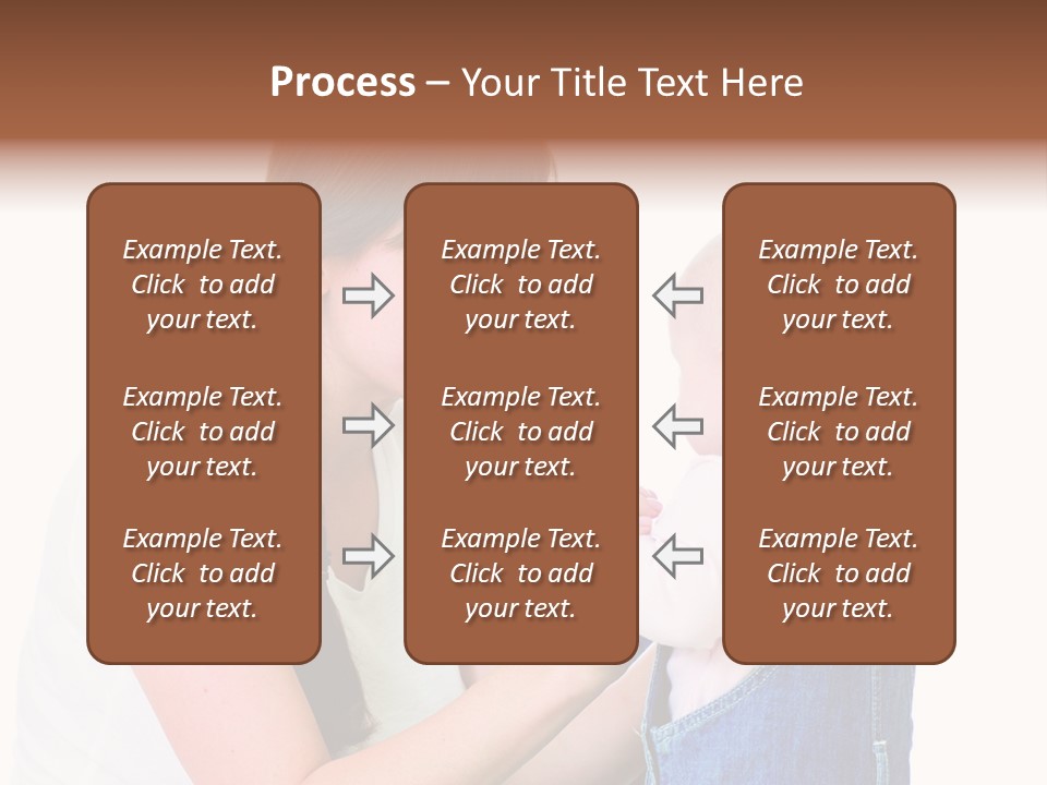 Looking Girl Holding PowerPoint Template