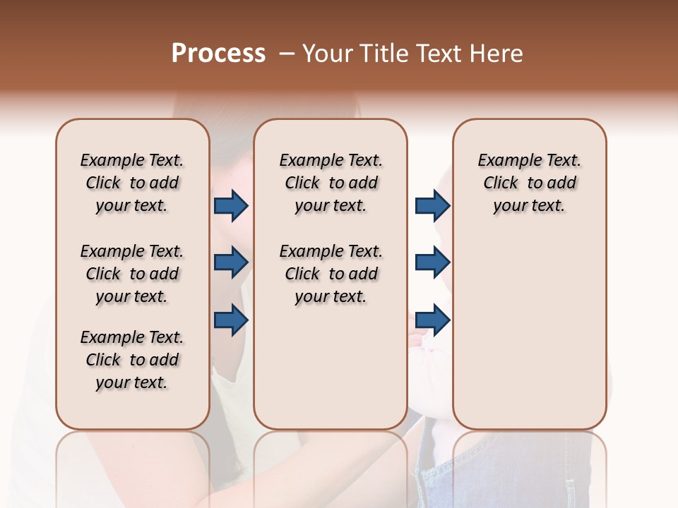 Looking Girl Holding PowerPoint Template