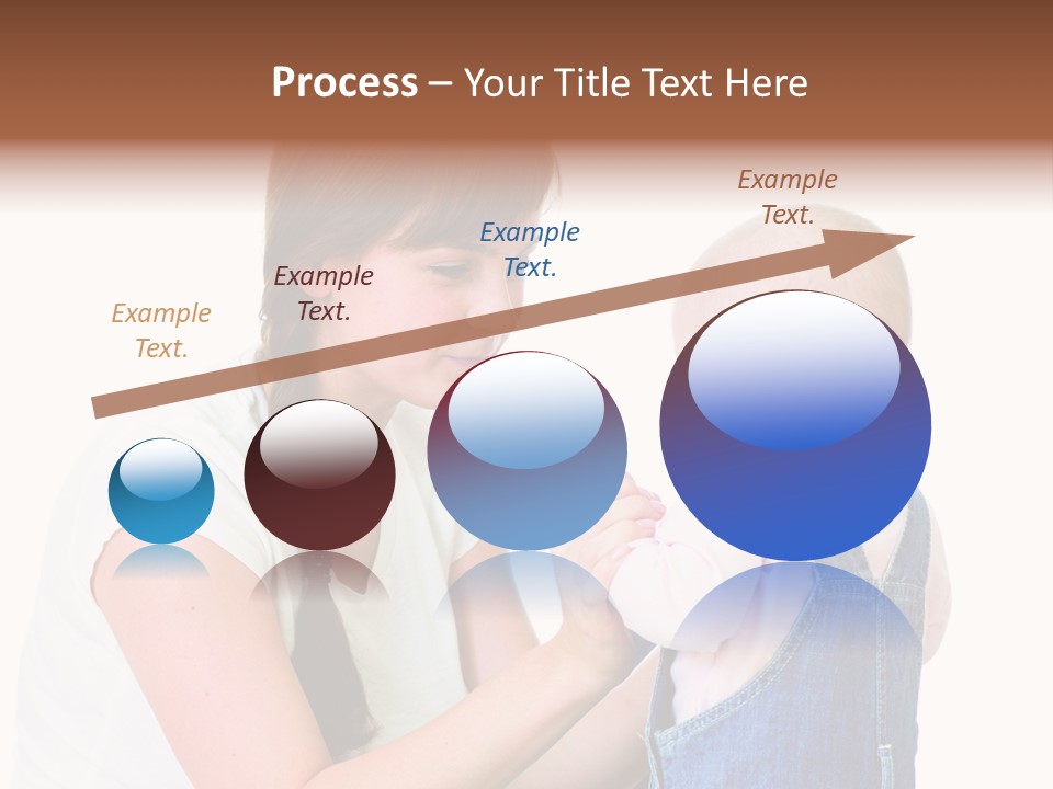 Looking Girl Holding PowerPoint Template