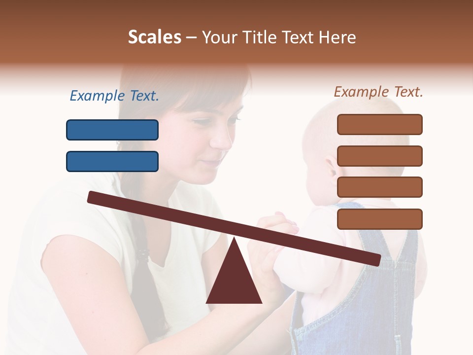 Looking Girl Holding PowerPoint Template