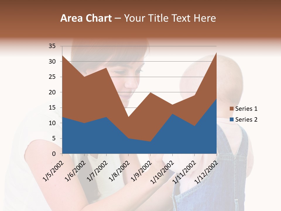 Looking Girl Holding PowerPoint Template