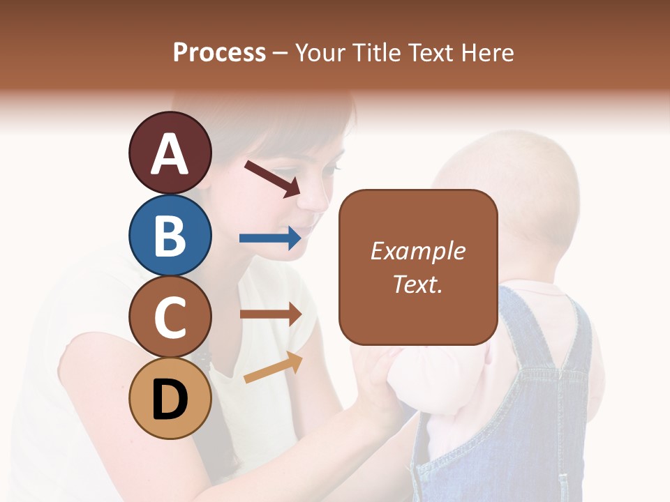 Looking Girl Holding PowerPoint Template