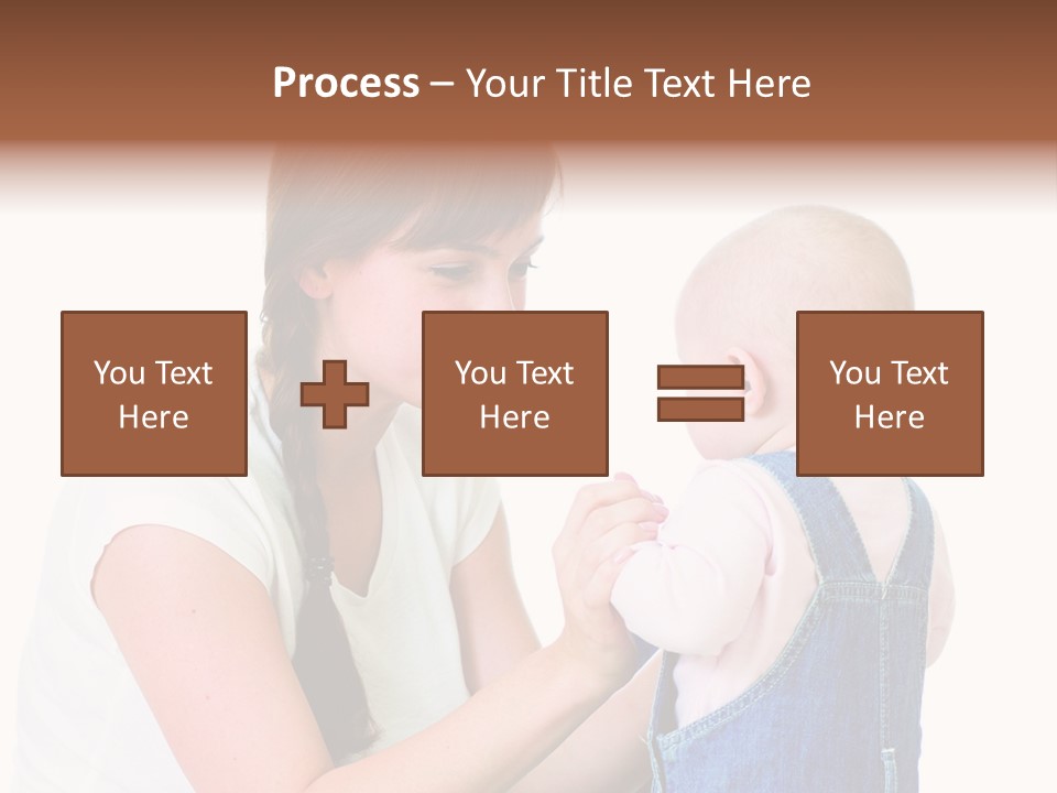 Looking Girl Holding PowerPoint Template