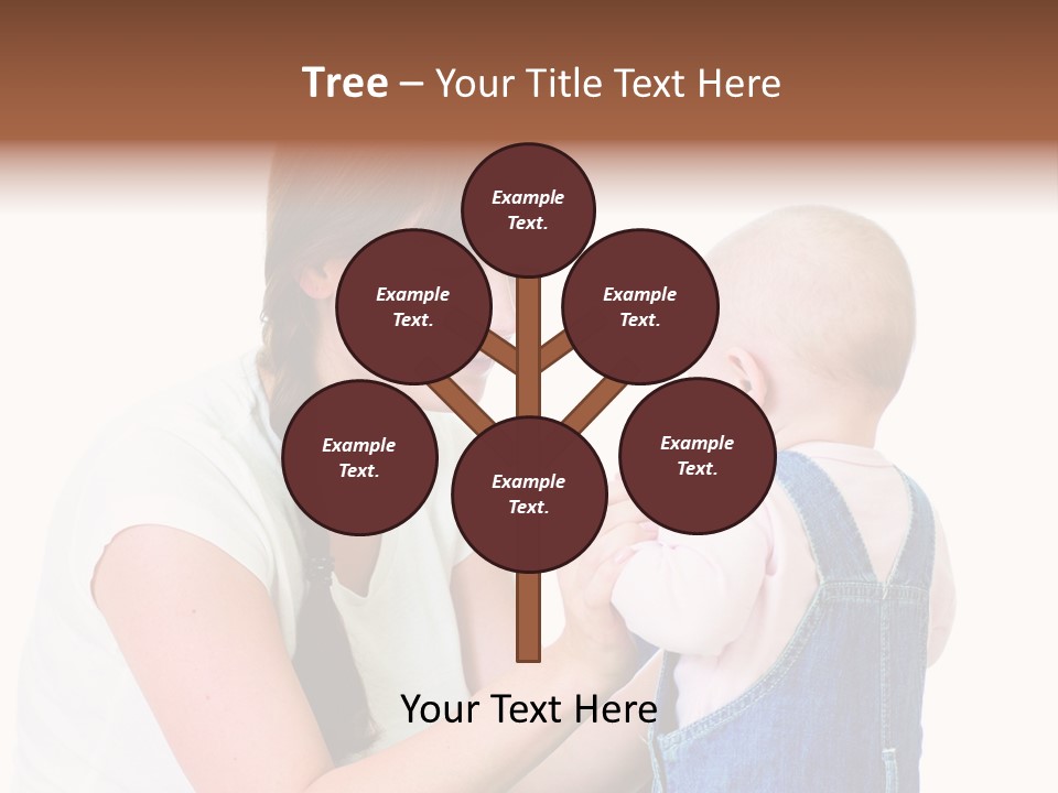 Looking Girl Holding PowerPoint Template