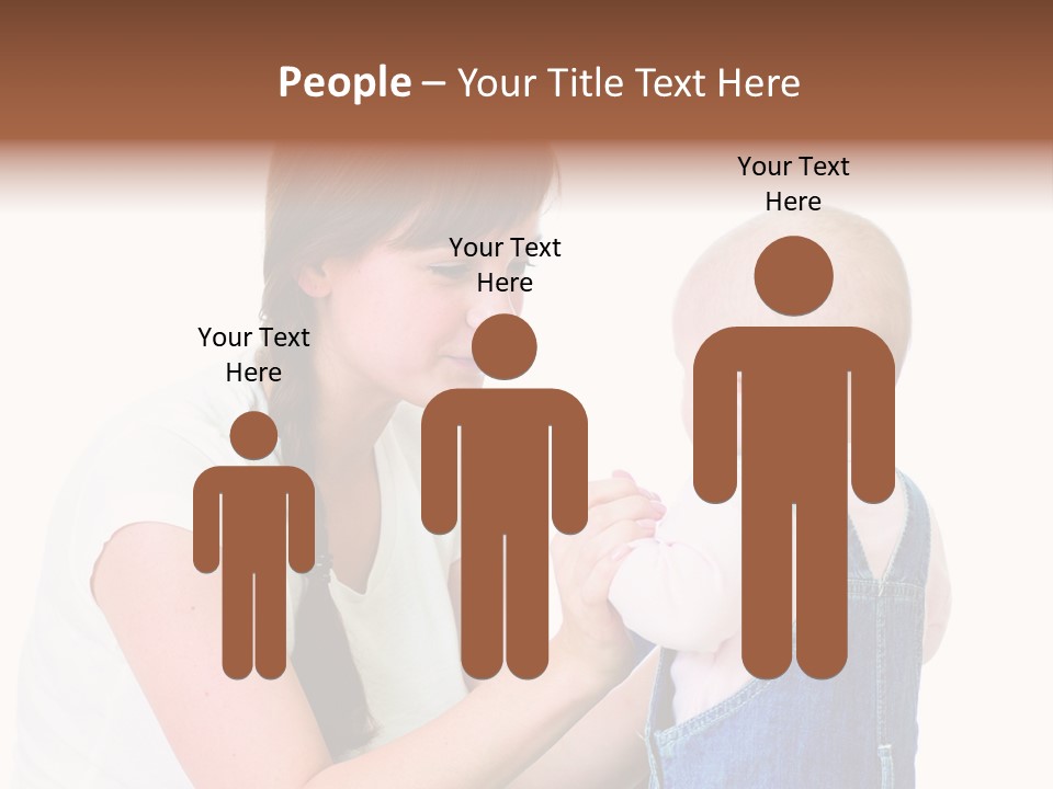 Looking Girl Holding PowerPoint Template