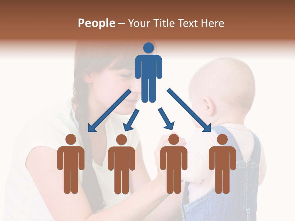 Looking Girl Holding PowerPoint Template