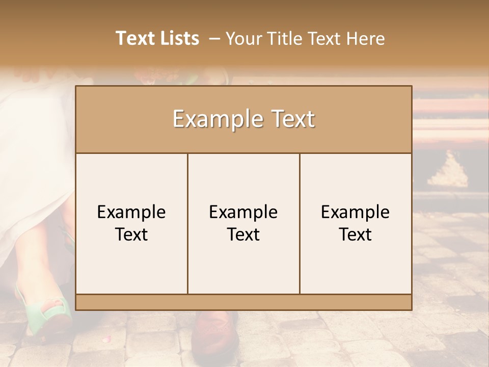 Shop Pantyhose Part Retro PowerPoint Template