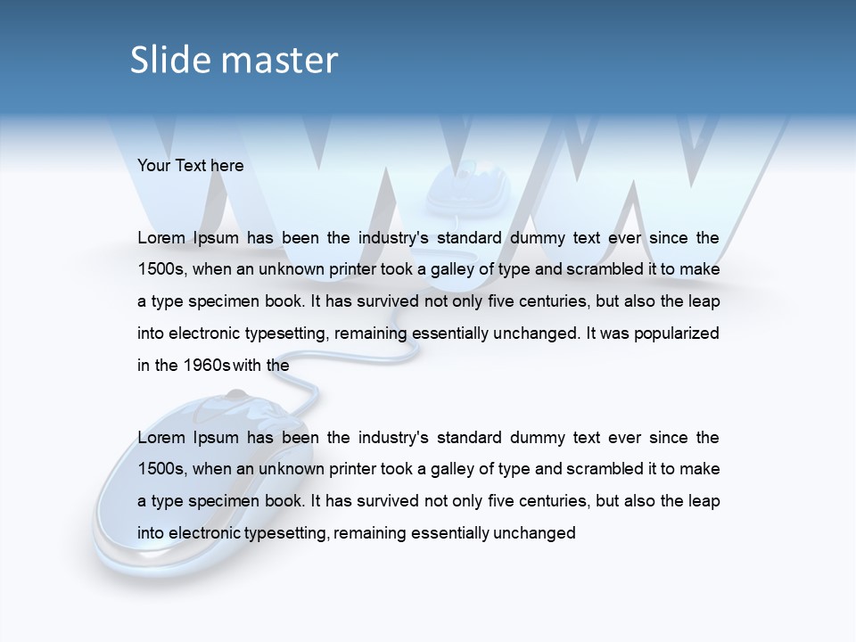 Worldwide Address Online PowerPoint Template