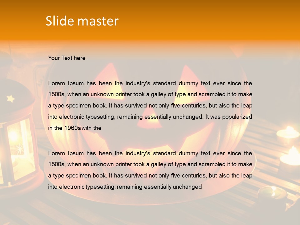 Horror Photography Lantern PowerPoint Template