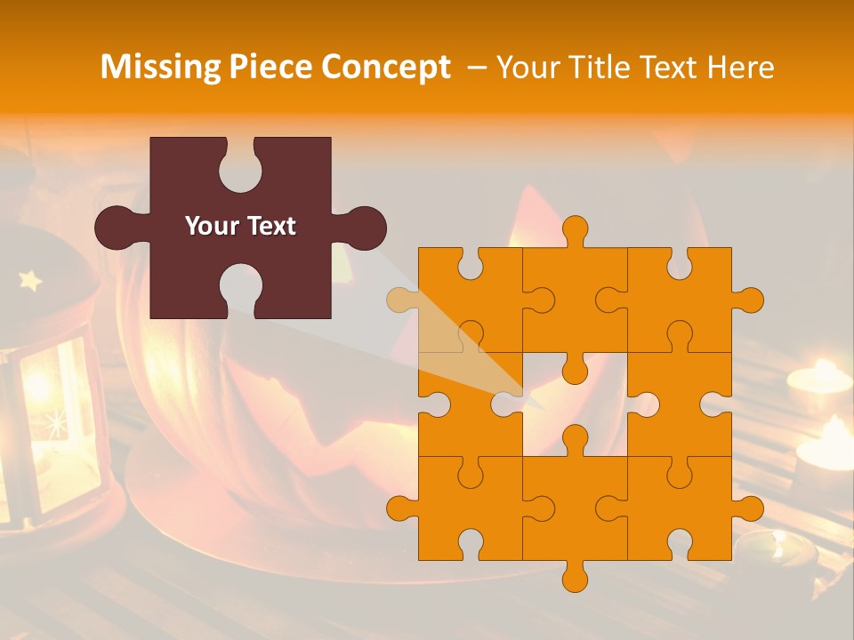Horror Photography Lantern PowerPoint Template