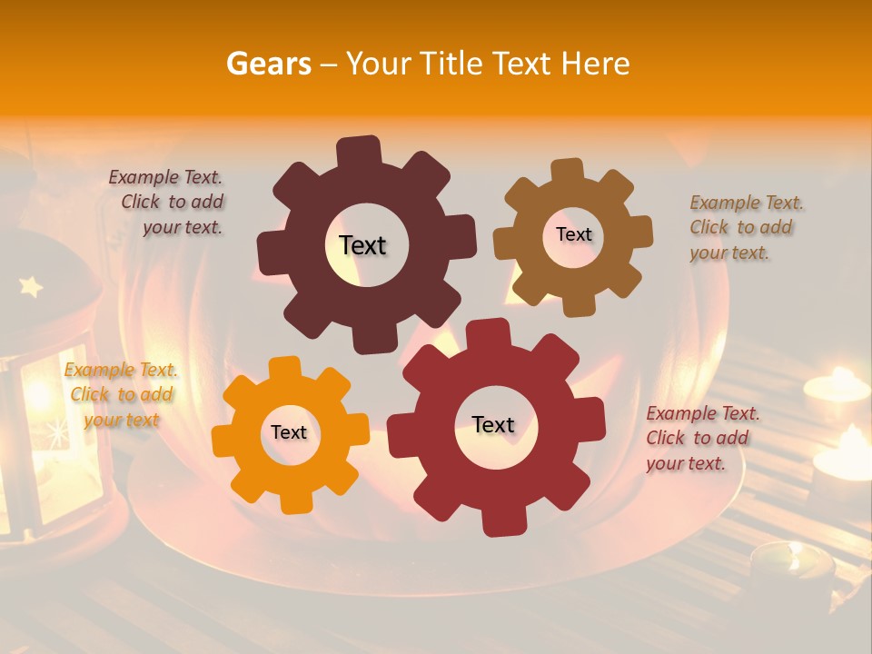 Horror Photography Lantern PowerPoint Template