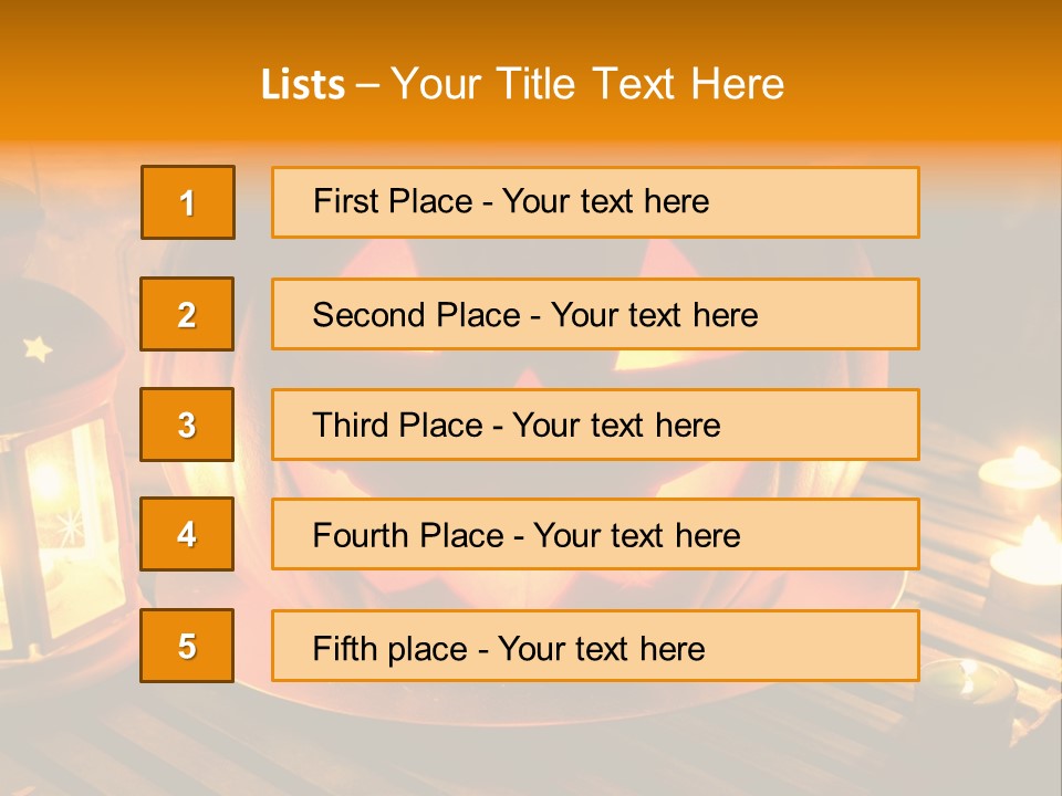 Horror Photography Lantern PowerPoint Template