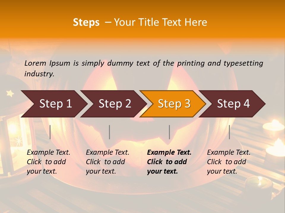 Horror Photography Lantern PowerPoint Template