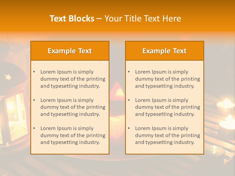 Horror Photography Lantern PowerPoint Template