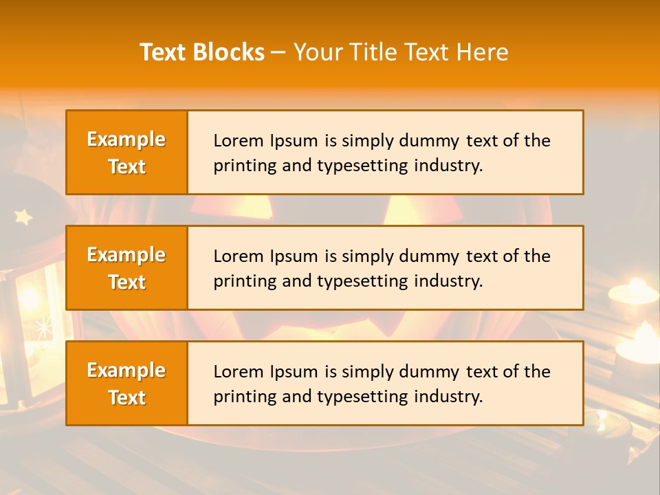 Horror Photography Lantern PowerPoint Template