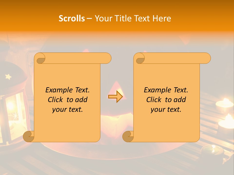 Horror Photography Lantern PowerPoint Template