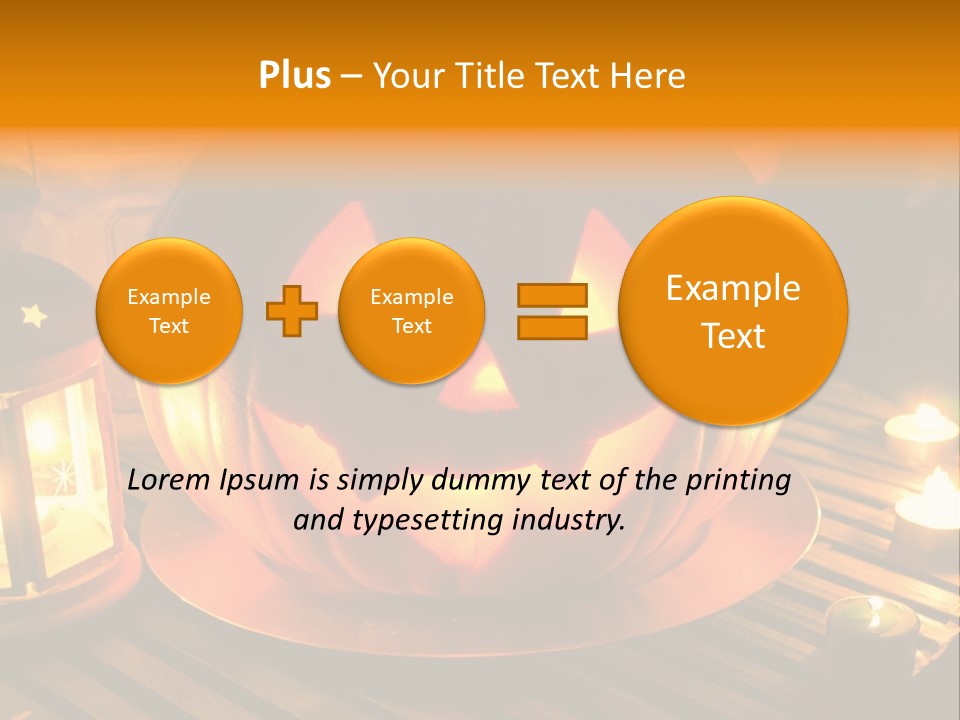 Horror Photography Lantern PowerPoint Template