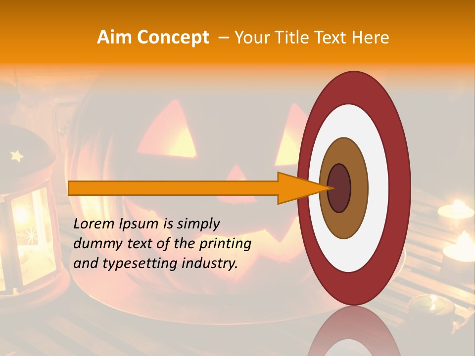 Horror Photography Lantern PowerPoint Template