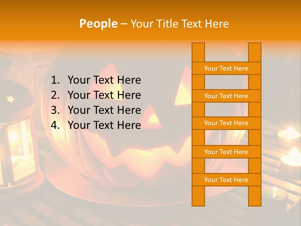 Horror Photography Lantern PowerPoint Template