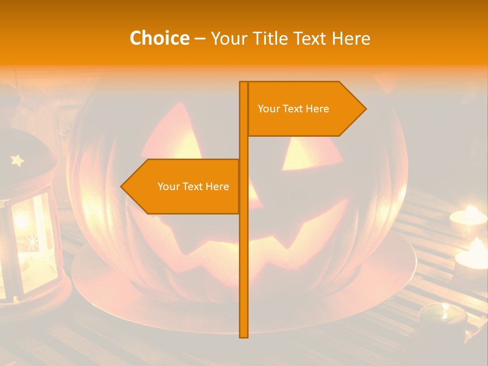 Horror Photography Lantern PowerPoint Template