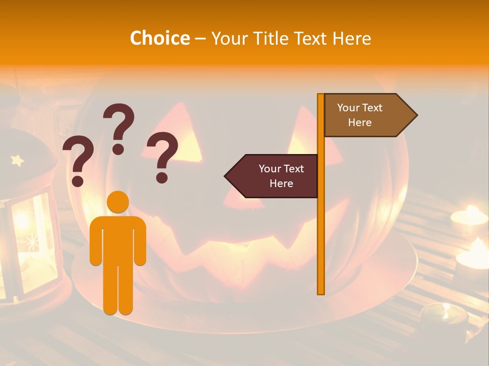 Horror Photography Lantern PowerPoint Template