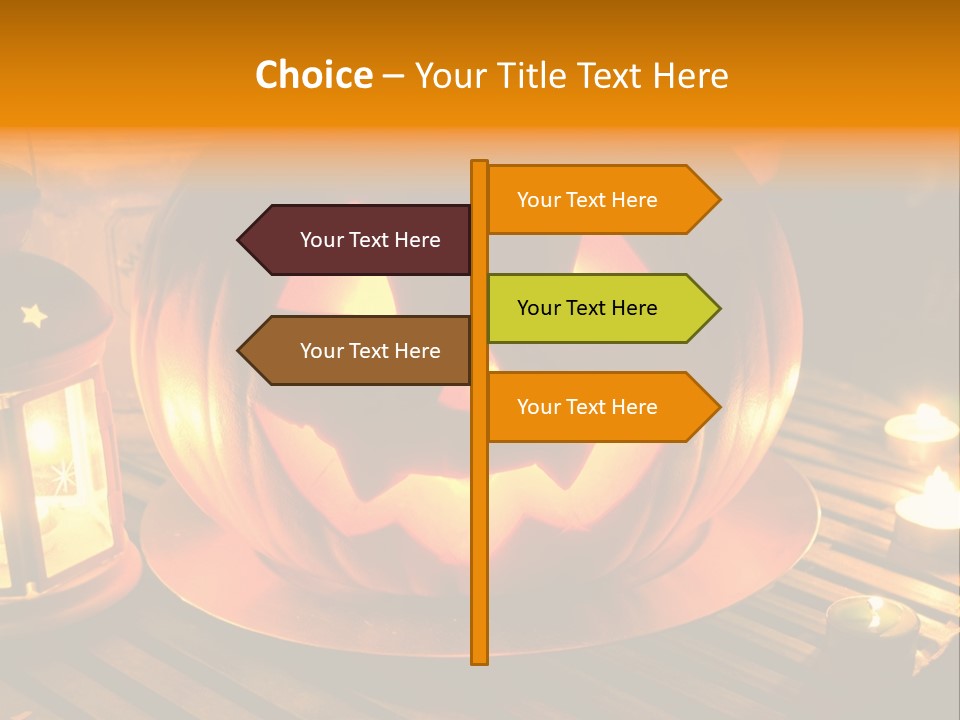Horror Photography Lantern PowerPoint Template