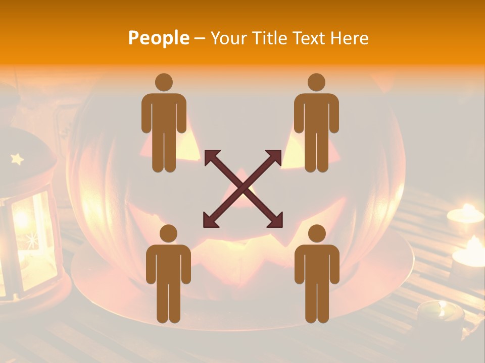 Horror Photography Lantern PowerPoint Template