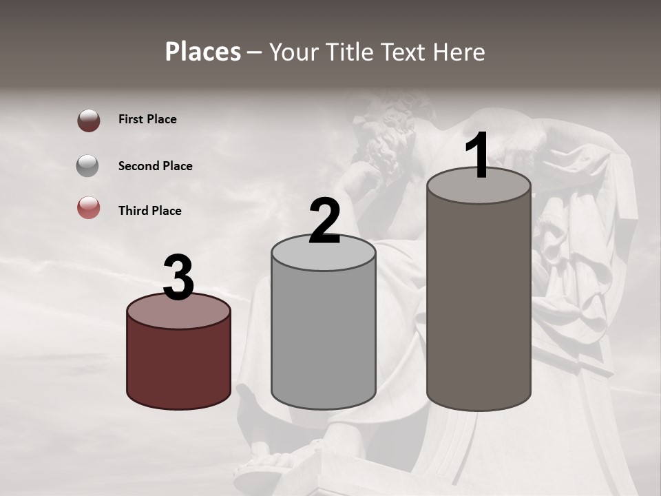 Classical Ruins Statue PowerPoint Template