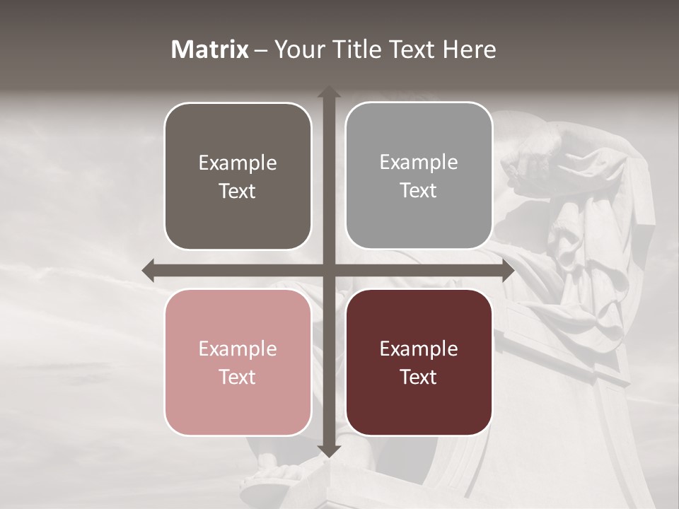 Classical Ruins Statue PowerPoint Template