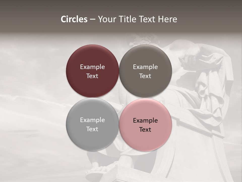 Classical Ruins Statue PowerPoint Template