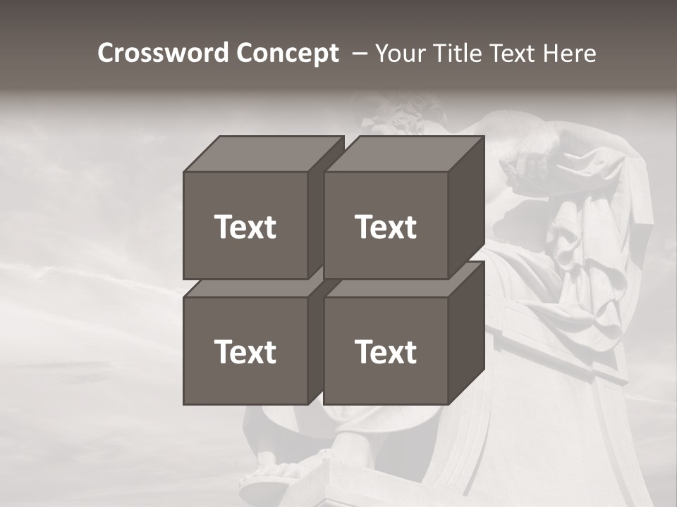 Classical Ruins Statue PowerPoint Template