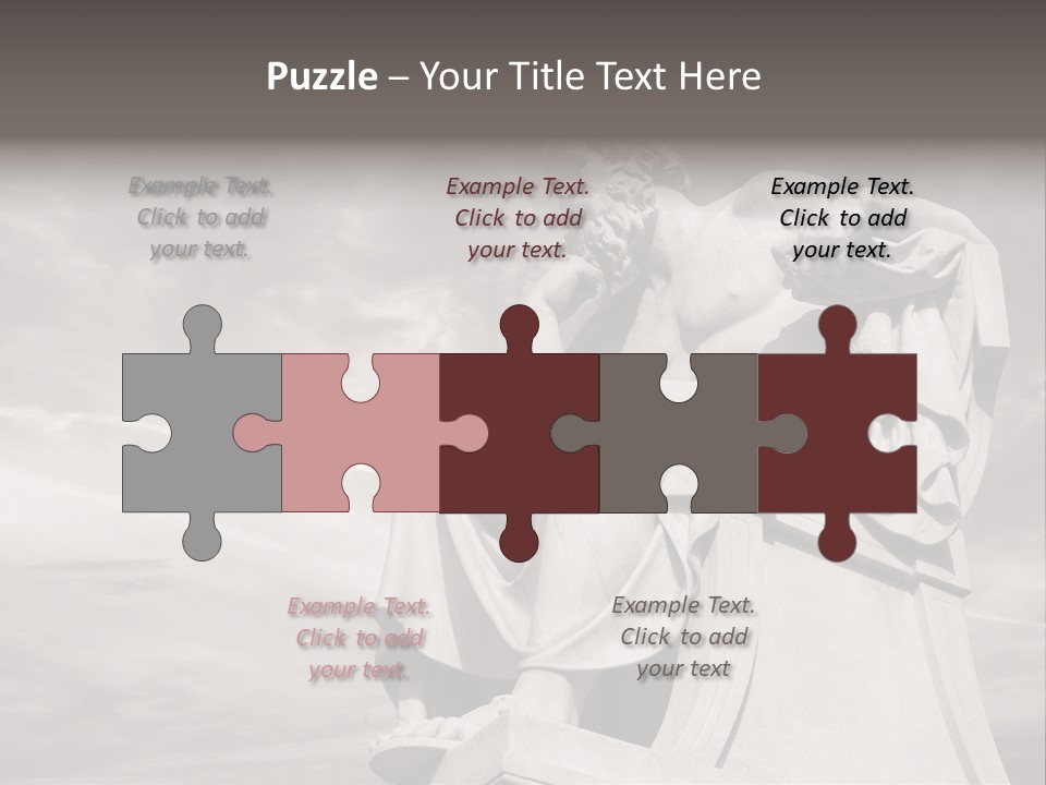 Classical Ruins Statue PowerPoint Template