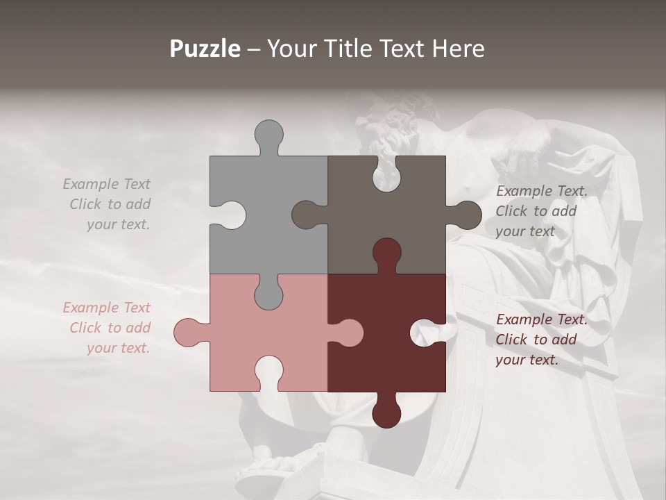 Classical Ruins Statue PowerPoint Template