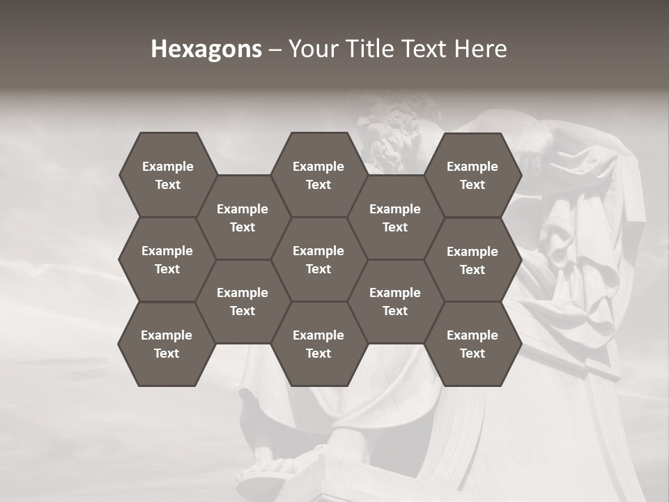 Classical Ruins Statue PowerPoint Template