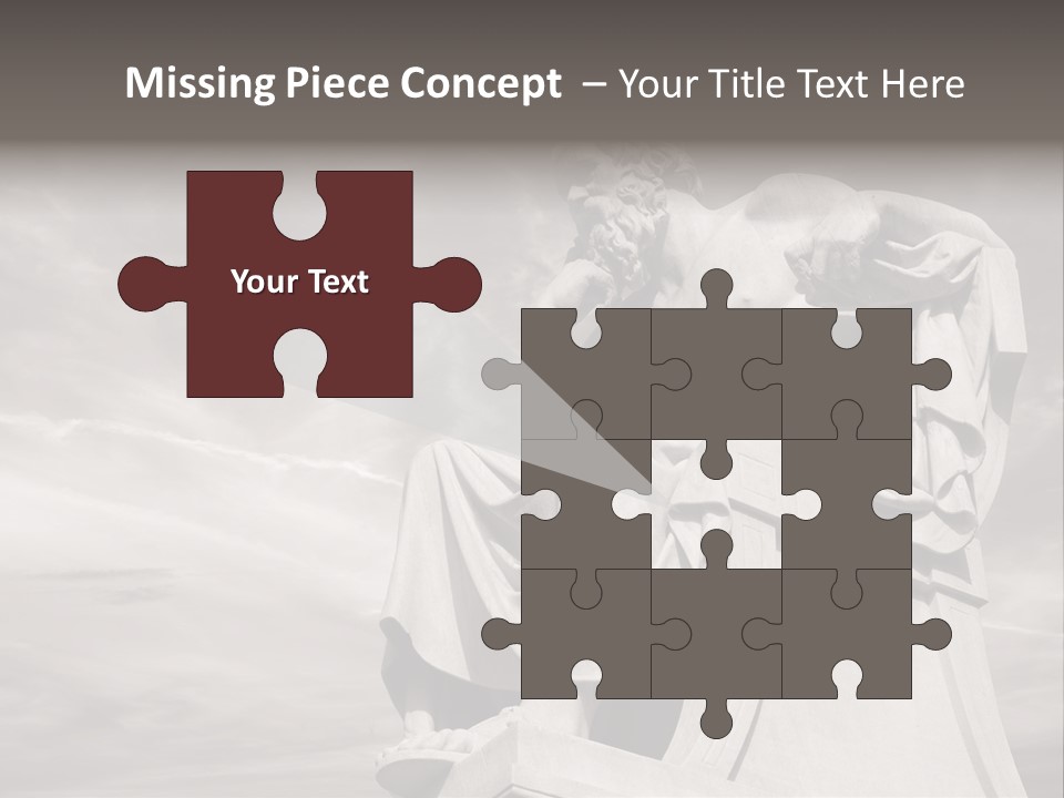 Classical Ruins Statue PowerPoint Template